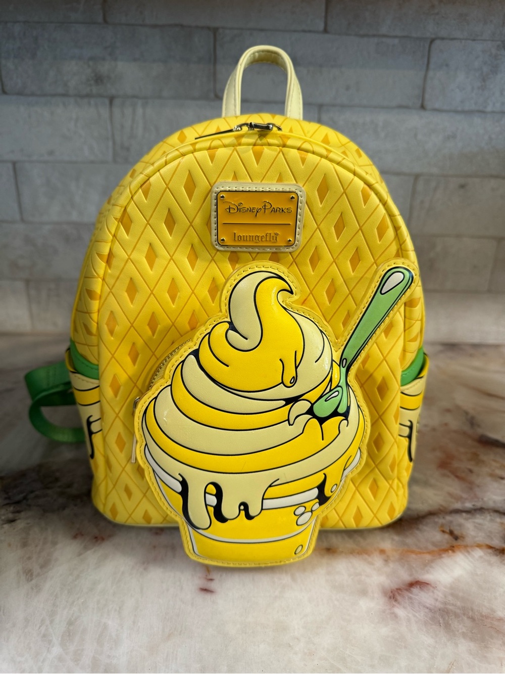 Loungefly Disney Parks Yellow Pineapple Dole Whip Mini Backpack